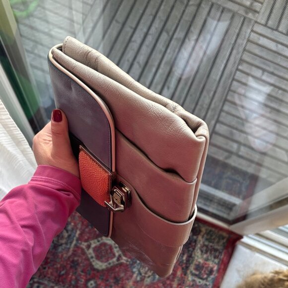 Balenciaga Multicolor Leather and Stingray Cherche Clutch - Picture 6 of 15